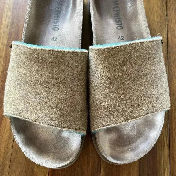 Mephisto hanik wool felt slides - Picture 3 of 9